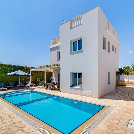 Blue Velvet Villa By Ezoria Villas Протарас Экстерьер фото